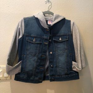 #31   Hoodie Jean Jacket-L